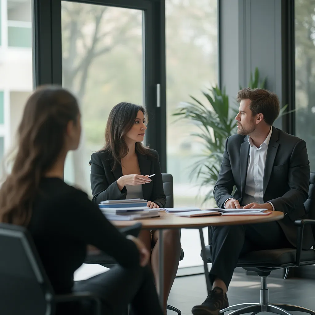 Client satisfait après une consultation
